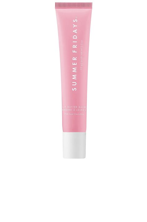 Summer Fridays Lip Butter Balm in Pink Sugar | REVOLVE Summer Friday Lip, Summer Fridays Lip Butter Balm, Summer Fridays Lip, Pink Lip Balm, Summer Friday, Lip Butter Balm, Marianna Hewitt, Vegan Lip Balm, Make Up Remover