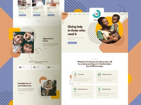 Charity Website by Laaqiq on Dribbble Charity Website Design, Nonprofit Website Design, Charity Websites, Nonprofit Website, Family Website, Web Ui Design, Website Maintenance, Learning Design, Fruit Design