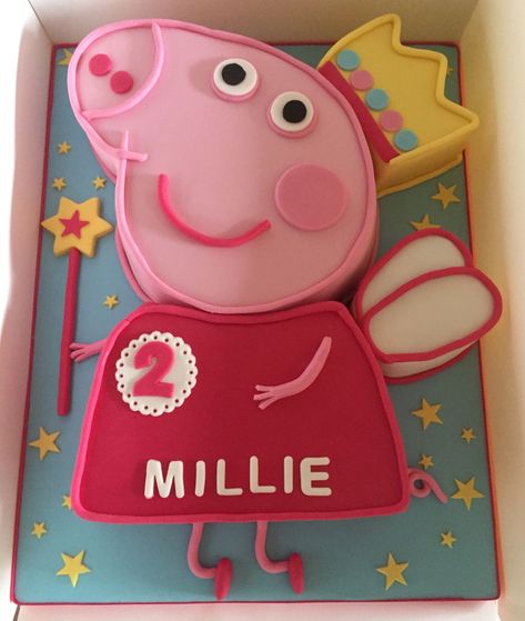 Granddaughters Birthday, Elsa Torte, Peppa Pig Birthday Decorations, Peppa Pig Birthday Party Decorations, Greta Gris, Pepper Pig, Peppa Pig Birthday Cake, Pig Birthday Cakes, Pig Birthday Party