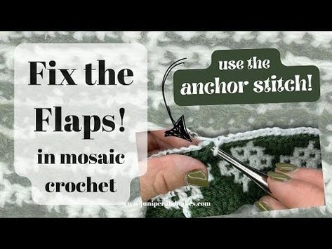 Learn how to use the Anchored Stitch technique to clean up flaps in overlay mosaic crochet projects. Video tutorial included! Mosaic Crochet Tutorials, Overlay Mosaic Crochet, Mosaic Crochet, Crochet Tutorials, Mosaic Patterns, Crochet Tutorial, Video Tutorial, Clean Up, Fix It