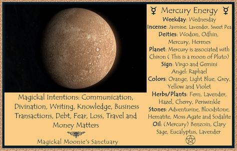 Wednesday Pagan Calendar, Celtic Zodiac, Mercury Planet, Chinese Astrology, Moon Witch, Magical Life, Mercury Retrograde, The Planets, Moon Signs