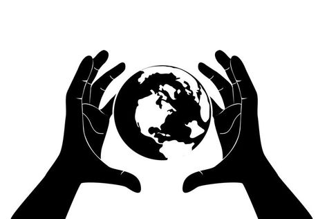 hand save the world vector World In Your Hands, Earth Logo, Letter Fonts, Stone Pictures Pebble Art, Cartoon World, Design Accessories, Hand Logo, Stone Pictures, Save The World