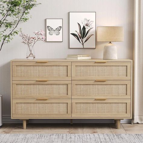 Farmhouse bedroom dresser decor