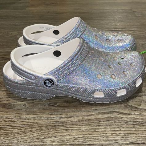 Classic Glitter II Clogs Glitter Crocs, Clogs Outfit, Teacher Style, Crocs Shoes, Clogs, Size 7, Glitter, Thank You, Quick Saves