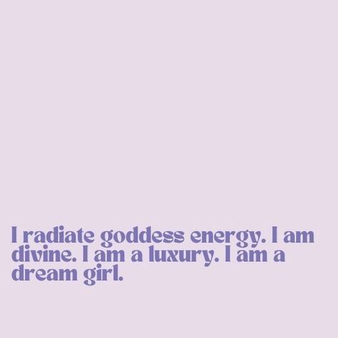 Affirmation Baddie, I Radiate Goddess Energy, 2023 Affirmations, I Am Divine, Spiritual Vision Board, Divine Feminine Goddess, Manifest Destiny, Manifestation Meditation, Vision Board Affirmations