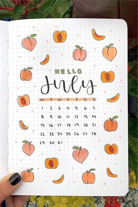 Looking for your next bullet journal theme and need some inspiration!? Check out the best peach themed weekly spreads, monthly layouts, and doodle ideas! #bujo #bulletjournal #bujoideas #bujotheme Crazy Laura, Bullet Journal Month, Bullet Journal Monthly Spread, Inspiration Journal, Bullet Journal Spreads, Bullet Journal Paper, Bullet Planner, Journal Spreads, Bullet Journal Mood