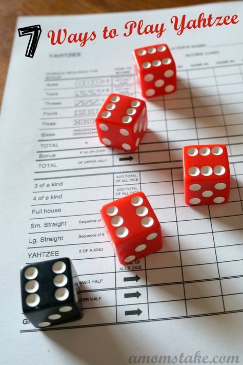 Ways to Play Yahtzee plus Yahtzee Rules! Yahtzee Rules, Yahtzee Game, Ham Steak, Steak Potatoes, Family Card Games, Fun Card Games, Family Fun Games, Bargain Hunter, Alien Vs