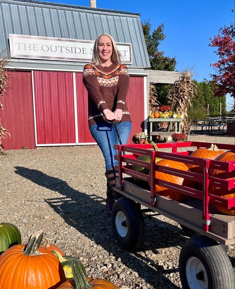 KJP dupe! Look for less, Womens fall outfit, fall sweater, pumpkin sweater, pumpkin farm outfit Follow my shop @happylifeblogspot on the @shop.LTK app to shop this post and get my exclusive app-only content! #liketkit #LTKHalloween #LTKHoliday #LTKsalealert @shop.ltk Pumpkin Farm Outfit, Farm Outfit, Pumpkin Sweater, Farm Clothes, Pumpkin Farm, Fall Sweater, Outfit Fall, Fall Photos, Fall Sweaters