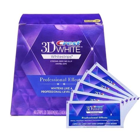 Crest White Strips, Crest 3d White, Whitening Strips, Yellow Teeth, Teeth Whitening Strips, White Smile, Healthy Skin Tips, Whitening Kit, Whitening Toothpaste