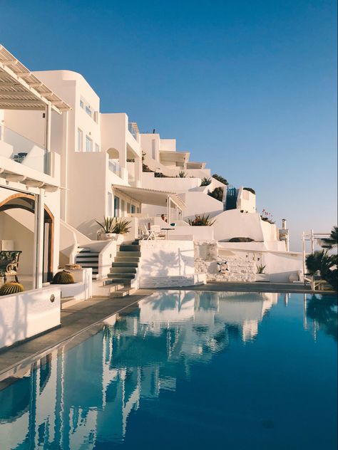 Greece, santorini, hotel, island, blue, white, summer, pool, vacation Mystique Hotel Santorini, Mansions In Greece, Santorini Greece Pool, Mansion In Greece, Santorini Greece Villa, Greece Hotels Luxury, Santorini Pool, Greece Pool, Santorini Beach