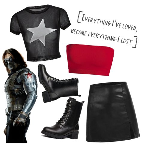 Bucky Barnes Outfit, Soldier Outfit, Disneybound Ideas, Bucky Barnes Winter Soldier, The Winter Soldier, Fandom Outfits, Disney Springs, Outfit Maker, Outfit Shoplook