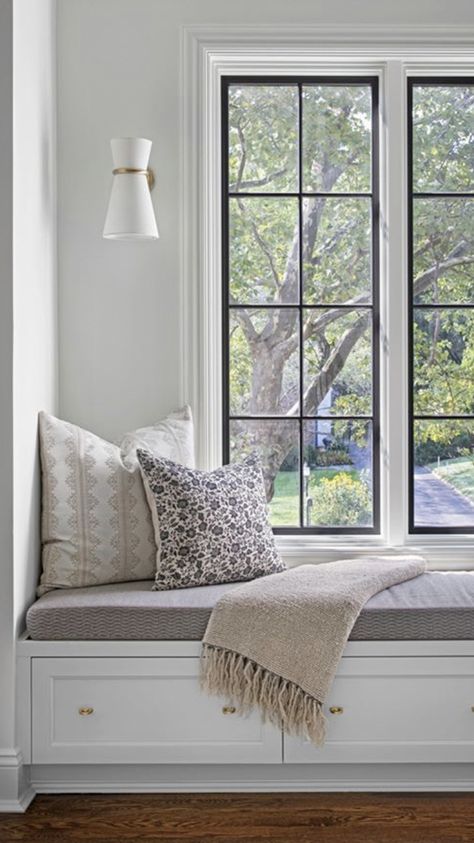 Morrison Interiors, Cozy Window Seat, Window Seat Design, Colonial Design, Window Benches, Ranch Style Home, Architect House, Interior Architect, Spacious Living