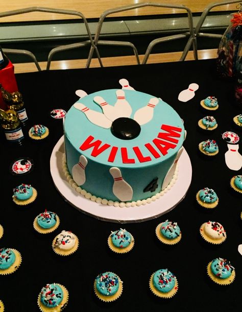 Bowling Themed Cake, Bowling Cakes For Boys, Bowling Theme Cake, Bowling Cake Ideas, Bowling Party Cake, Bowling Cupcakes, Bowling Birthday Cake, Arcade Party, Bowling Cake