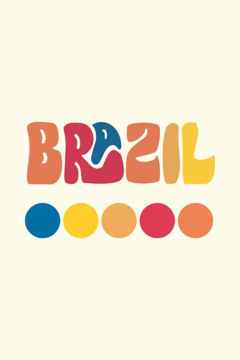 Funky Brand Design, Brazilian Graphic Design, Brazil Typography, Funky Website Design, Funky Website, Rio Logo, Funky Branding, Latino Design, Brazil Design