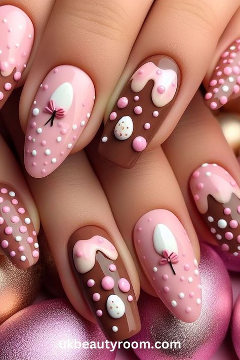 Step into the Easter vibe with these 21 fantastic nail designs! Whether it’s adorable bunnies or vibrant eggs, we’ve got you covered to make your nails pop! Spring, pretty pastel color, easy, natural, cute, simple, gel, acrylic, dip, for short nails, coffin, short, almond shape, long Easter Manicure, Simple Nail Art Ideas, Acrylic Dip Nails, Romantic Nail Art, Short Natural Nails, Easter Nail Art Designs, Birthday Nail Designs, Pastel Nail Art, Almond Nail Art