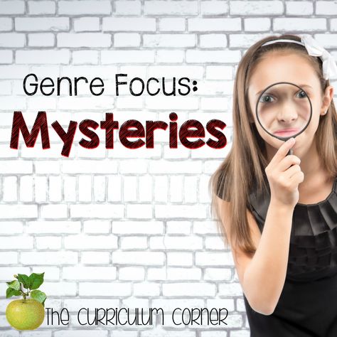 This reading unit of study focuses on reading mysteries in the classroom. Includes mini-lessons, anchor charts, graphic organizers & more. FREE Genre Lessons, Genre Activities, Mystery Unit, Spy Theme, Secular Homeschool, Reading Night, Mystery Writing, Mystery Genre, Reading Unit