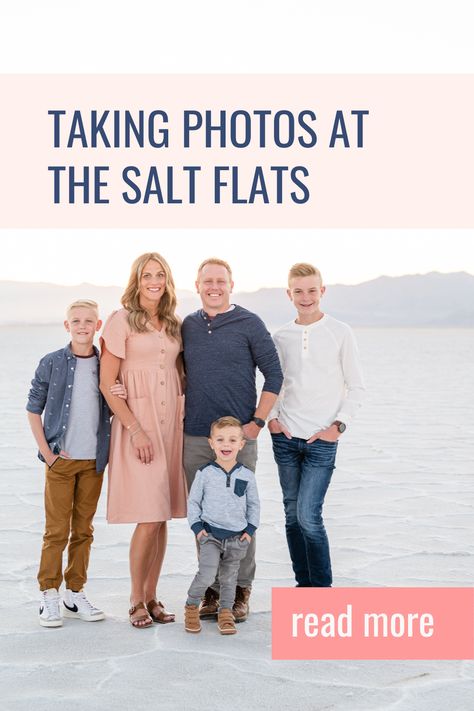 Utah Family Photography Salt Flats Photographer Salt Flat Family Pictures, Salt Flats Utah Photoshoot Family, Salt Flats Family Pictures, Bonneville Salt Flats Photography, Salt Flats Utah Photoshoot, Salt Flats Utah, Lake Photoshoot, Bonneville Salt Flats, Flat Photo