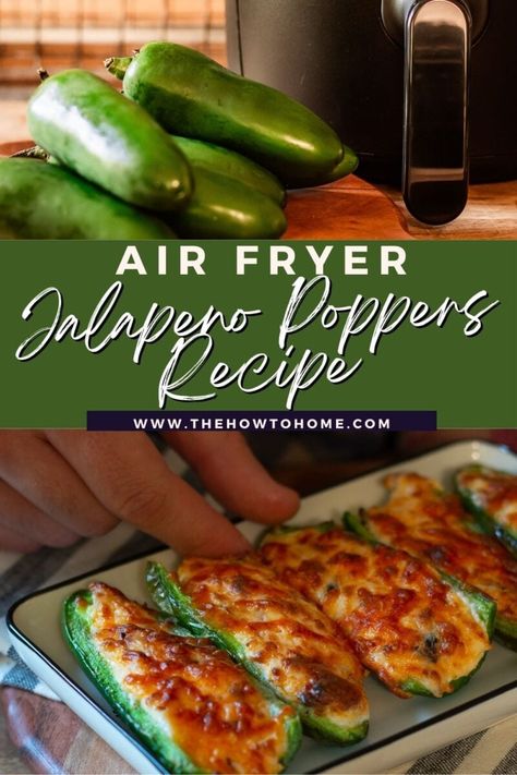 Air Fryer Jalapeno Poppers, Air Fryer Jalapeno, Jalapeno Poppers Recipe, New Air Fryer Recipes, Air Fryer Recipes Snacks, Deep Fried Appetizers, Jalapeno Popper Recipes, Poppers Recipe, Air Fryer Oven Recipes