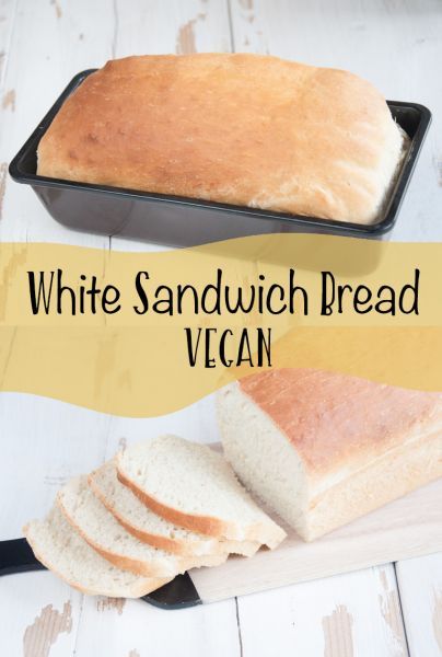 Vegan Sandwich Bread, White Loaf Bread, White Sandwich Bread, Sandwich Bread Recipe, Vegan Bread Recipe, Pain Sans Gluten, White Bread Recipe, Sandwich Bread Recipes, Breakfast And Brunch