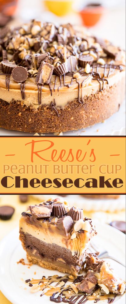 Reeses Cheesecake, Cup Cheesecake, Peanut Butter Cup Cheesecake, Reese's Peanut Butter Cup, The Cheesecake Factory, Chocolate And Peanut Butter, Peanut Butter Cheesecake, Cake Factory, Reeses Peanut Butter Cups