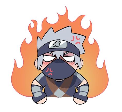 Naruto Emoji, Kakashi Hatake Chibi, Kakashi Sticker, Cute Kakashi, Kakashi Cute, Chibi Kakashi, Kakashi Funny, Naruto Chibi, Dibujos Anime Chibi