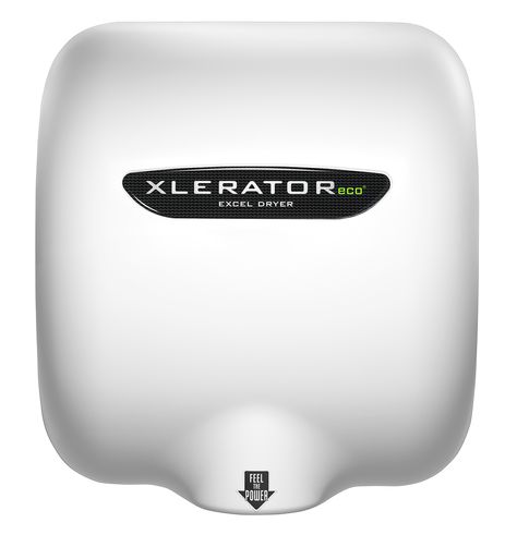 XLERATOReco XL-BW-ECO White Thermoset (BMC) Hand Dryer, Hand Dryers, Hand Hygiene, Sound Control, Cost Saving, Dryers, Hepa Filter, White Enamel, Energy Efficiency