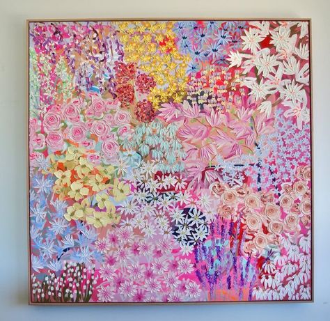 #spring #springdecor #fashion #aesthetic #lifestyle #life #rich #richlifestyle #pastel #pastelcolor #flowers The Wall, Acrylic Painting, Australia, Flowers, Wall, Art