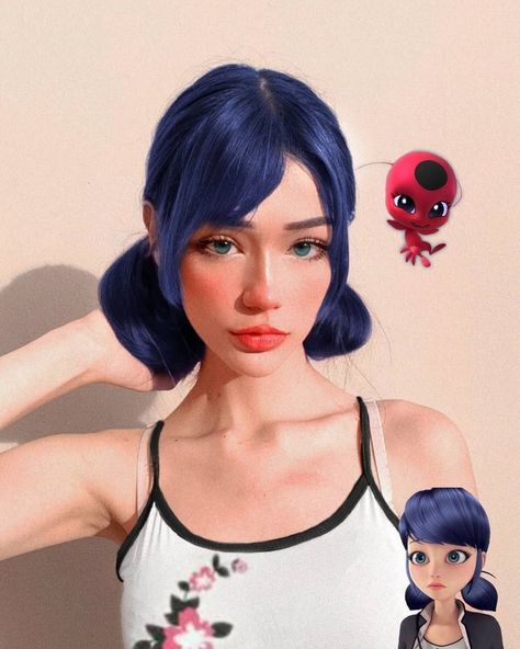 Miraculous Ladybug Costume, Ladybug Nails, Girl Anatomy, Ladybug Costume, Disney Dress Up, Temporary Hair Dye, Hot Costume, Cute Couple Halloween Costumes, Miraculous Ladybug Oc