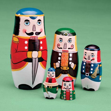 Nutcracker Figures, Wooden Nutcracker, Stacking Dolls, Russian Nesting Dolls, Matryoshka Doll, Russian Doll, Stocking Stuffer Gifts, Christmas Stocking Stuffers, Nesting Dolls