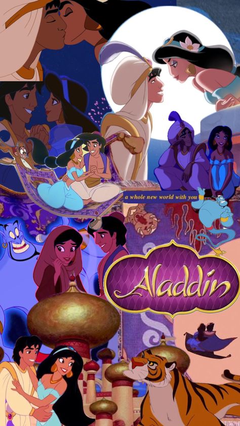 Aladdin Wallpaper, Sugar Skull Artwork, Aladdin And Jasmine, Disney Collage, Disney Princess Drawings, Skull Artwork, Disney Aladdin, Disney Aesthetic, Nature Art Painting