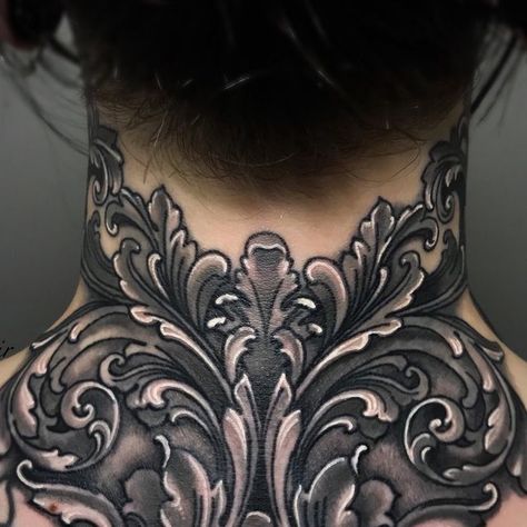 Filigree Neck Tattoo, Filigree Tattoo, Trash Polka Tattoo, Neck Tattoos, Trash Polka, Neck Tattoo, My Brother, Tattoo On, Peonies