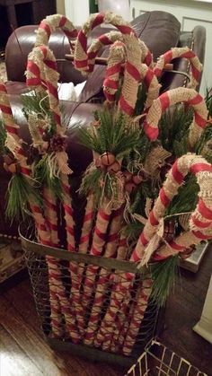 Diy Snowman Ornaments, Candy Cane Decorations, Themes Ideas, Rustic Holiday Decor, Homemade Christmas Decorations, Christmas Decoration Ideas, Fun Christmas Decorations, Wooden Christmas Ornaments, Diy Holiday Decor