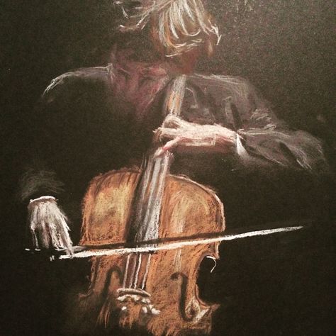 Cello Aesthetic Dark Academia, Musician Art Painting, Cello Drawing Reference, Cello Aesthetic Wallpaper, Painted Cello, Cello Drawing, Cello Painting, Classical Music Aesthetic, Cello Aesthetic