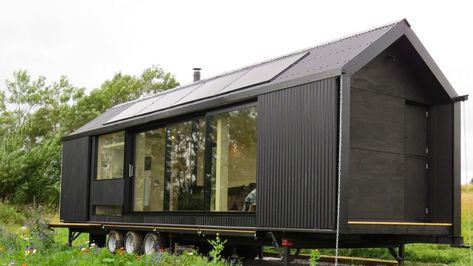 Timber Sliding Doors, Garden Cabin, Shed Tiny House, Vertical City, Sliding Shutters, Tiny House Village, Corrugated Tin, Garden Cabins, Potable Water