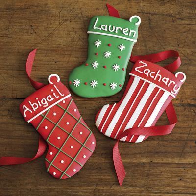 Stocking Cookies, Gingerbread Stocking, Christmas Stocking Cookies, Personalized Christmas Cookies, Decorated Christmas Cookies, Winter Cookie, Gourmet Foods, Xmas Cookies, Fancy Cookies