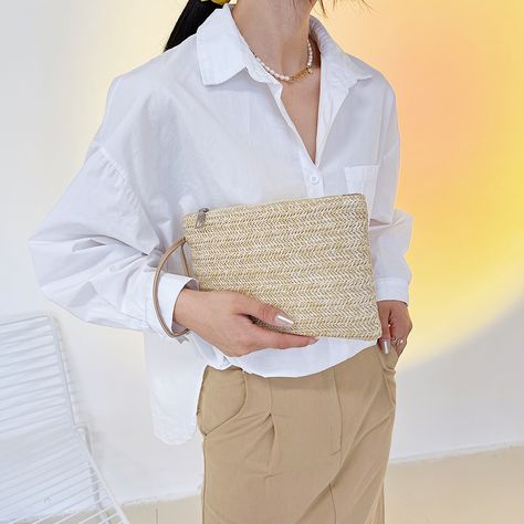 🌿✨ Elevate your style with our Fashion Bohemian Woven Clutch Wristlet Bag! Perfect for beach days, travel, or everyday outings, this chic clutch adds a breezy boho vibe to any outfit. Available in white or beige, it’s the perfect summer accessory! 🌞 👜 Compact, lightweight, and oh-so-stylish! 💫 💸 Free shipping on every order! https://selectsaleemporium.shop/fashion-bohemian-woven-clutch-wristlet-bag/ #BohoStyle #SummerVibes #BeachBag #BohoChic #WristletBag #BohoAccessories #FreeShipping #T... Camel Clutch, Bohemian Style Design, Handmade Backpack, Woven Clutch, Casual Purse, Handmade Backpacks, Wristlet Bag, White Clutch, Backpack Fashion