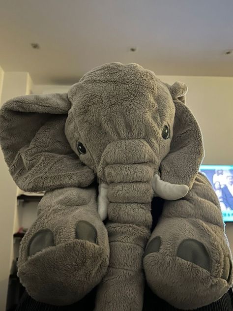 Stuffed Animal, Elephant, Tv, Toys, Crochet, Animals, White