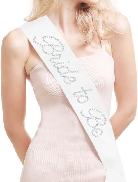 xo, Fetti Rhinestone Bride To Be Sash | Bachelorette Party Decorations, Bridal Shower Gift, Bridesmaid Favors, White, Silve, One Size : Amazon.ca: Health & Personal Care Sash Bachelorette, Bridal Shower Sash, Bachelorette Party Sash, Bachelorette Party Accessories, Gold Bachelorette Party, Gold Bachelorette, Bachelorette Sash, Bride To Be Sash, Bride Crown