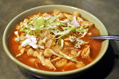 Posole Recipe Chicken, Pork Posole, Posole Recipe, Pozole Recipe, Pork Shoulder Recipes, Mexican Soup, Red Enchilada Sauce, Bowl Of Soup, Enchilada Sauce