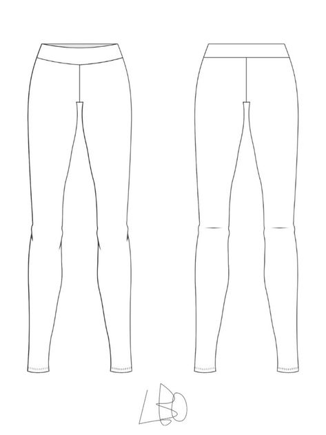 Sketch Fashion Design, Legging Fashion, Fashion Flat Sketch, Drawing Legs, Sketch Fashion, Design Tech, Technical Design, Fashion Design Sketch, How To Shade