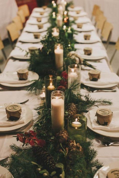 Diy Forest Wedding, Diy Forest, Diy Woodland, Winter Wedding Table, Wedding Candles Table, Fall Wedding Color Schemes, Christmas Wedding Decorations, Wedding Journal, Wedding Reception Flowers