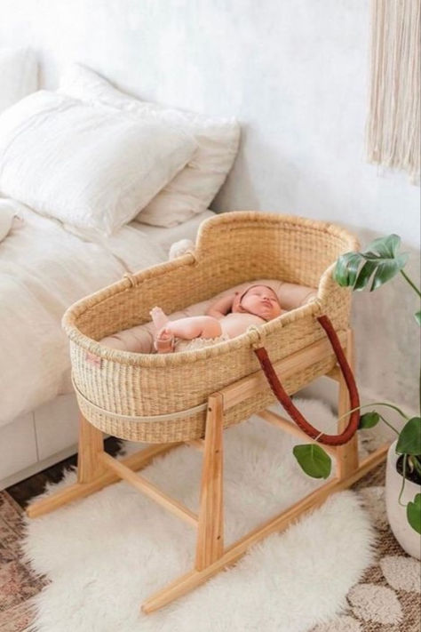 Shop our heirloom quality Moses baskets. Each basket is handwoven in Ghana and safe for sleep during naps and nighttime! Moses Basket Bassinet, Basket Bassinet, Baby Moses Basket, Sleeping Room, Moses Basket, Baby Essentials, Bassinet, Ghana, Little One