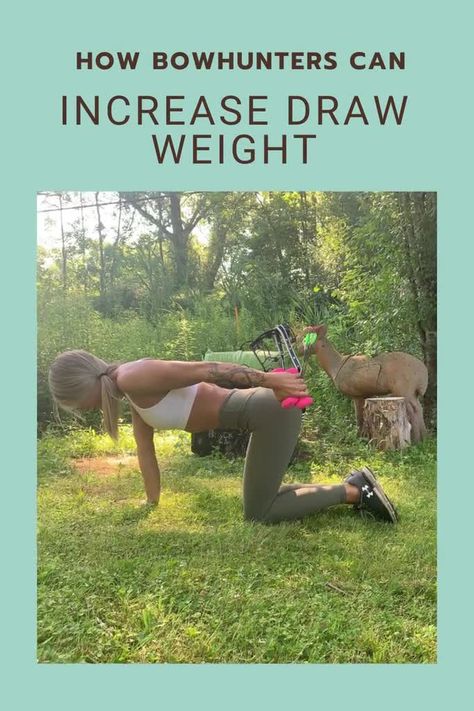 How Bowhunters Can Increase Draw Weight:: Bowhunters can use these exercises to increase upper body strength and core and will help you increase draw weight. Bow Hunting Exercises, Archery Workout Strength Training, Archery Strength Training, Archery Workout, Archery Exercises, Archery Elk Hunting, Projectile Launcher, Bow Hunting Women, Archery For Beginners