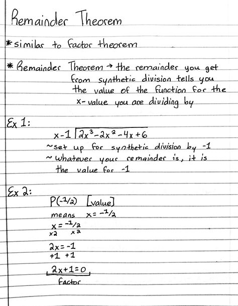 remainder theorem Algebra Basics, Factor Theorem, Remainder Theorem, Add Math, Synthetic Division, Book Proposal, Physics Notes, Algebra 2, Towel Decor