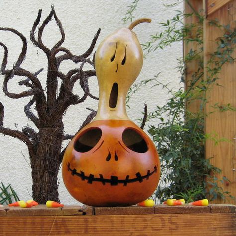 Lantern Ghost, Fall Gourds, Halloween Gourds, Gorgeous Gourds, Gourd Crafts, Image Halloween, Gourds Birdhouse, Decorative Gourds, Bee Painting