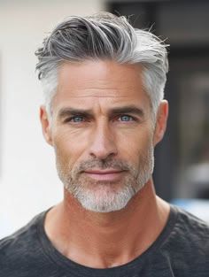 Grey Hair Color Men, Classic Mens Haircut, Older Men Haircuts, Older Mens Hairstyles, Grey Hair Men, Men With Grey Hair, Men Haircut Styles, Cool Braid Hairstyles, Mens Braids Hairstyles