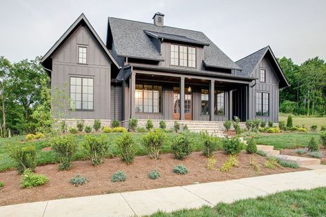 Black Farmhouse Exterior, Legend Homes, Paint Your House, Black Farmhouse, Modern Farmhouse Exterior, White Farmhouse, Farmhouse Exterior, Farmhouse Plans, Dream House Exterior