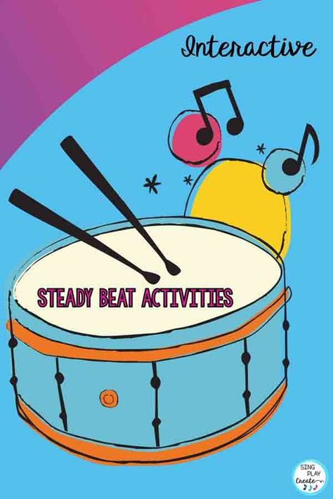 Steady Beat Activities For Kindergarten, Steady Beat Activities, Orff Activities, Elementary Music Activities, Music Education Games, Elementary Music Class, Elementary Music Lessons, Elementary Music Education, Elementary Music Teacher