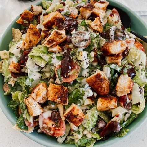 Bbq Chopped Salad, Carissa Stanton, Brocc Your Body, Charred Cauliflower, Bacon Blt, Bacon Lettuce Tomato, Can Jam, Green Snacks, Blt Salad