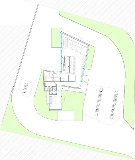 damilano studio architects: gazoline petrol station Retro Exterior, Site Plans, Petrol Station, Service Station, Gas Station, Architects, Ribbon, Exterior, Architecture